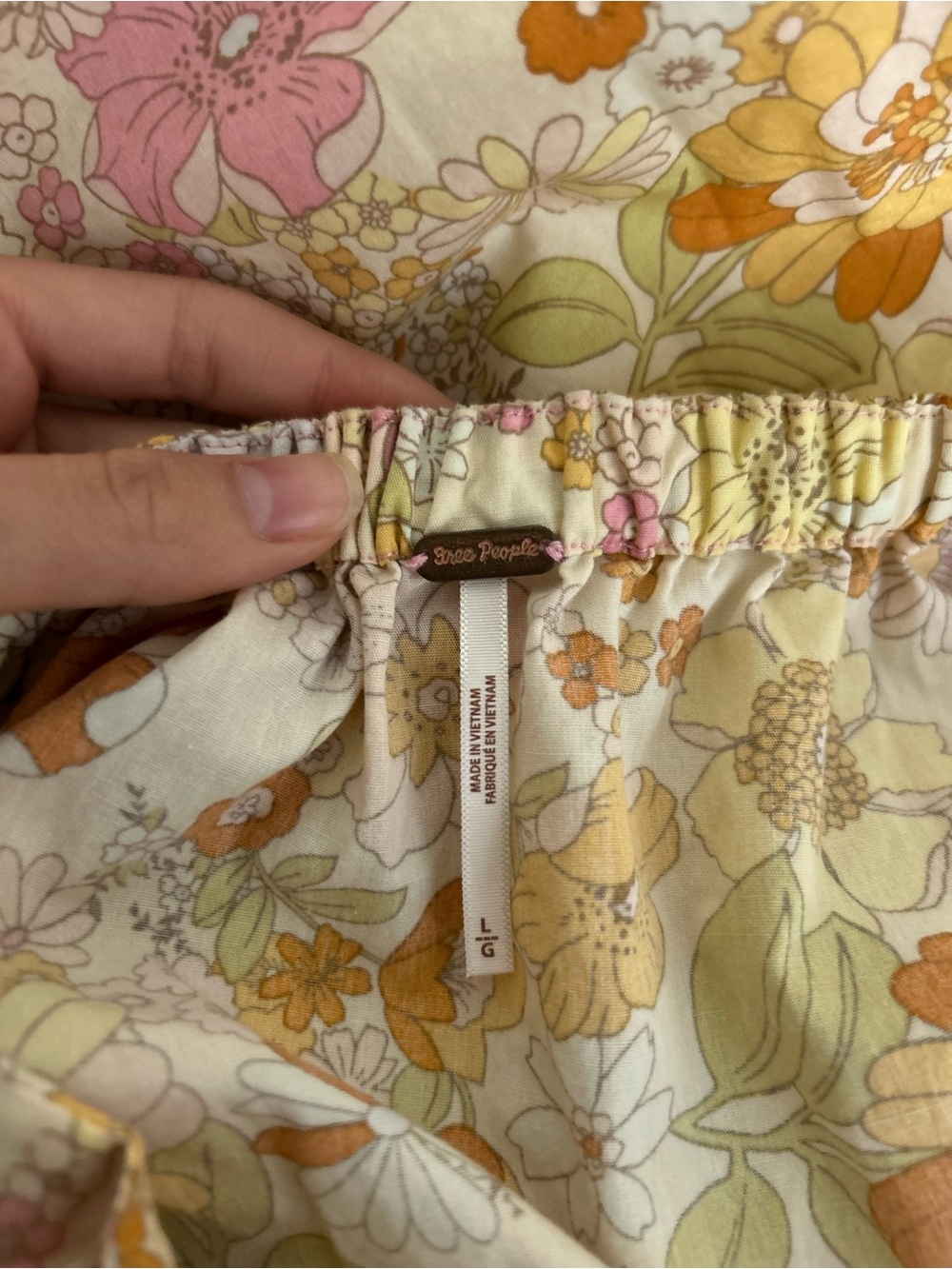 Free People Park Slope Maxi Sundress in Pink, Orange, and Yellow - Picture 6 of 6
